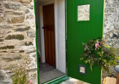 Katie and Marks green front door