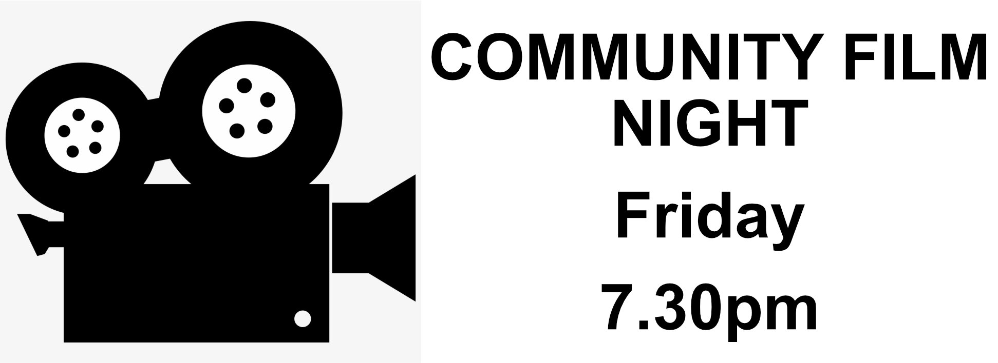 community film night 7.30pm