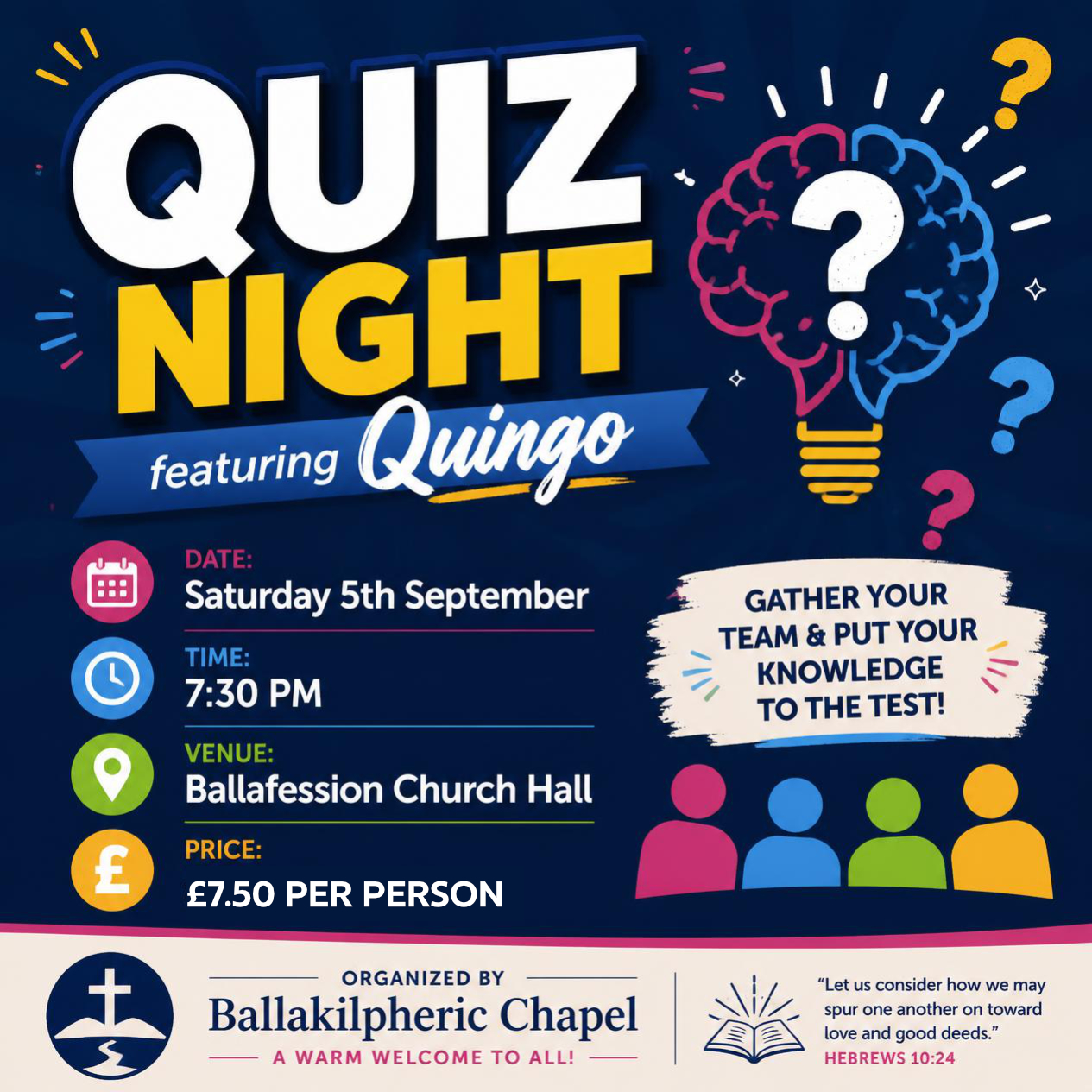 Poster of event with details
